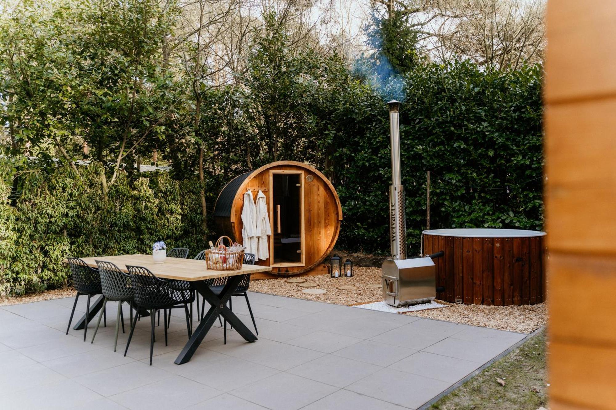 Romantisch Wellness Boshuisje Met Sauna & Hottub Meijel 외부 사진